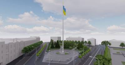 В Полтаве установят 50-метровый флаг Украины за почти 3 млн гривен