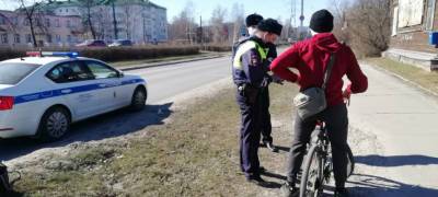 Велосипедиста в Петрозаводске посадили за решетку за неповиновение сотрудникам ГИБДД