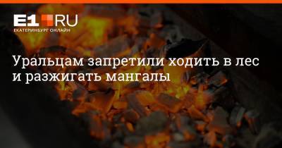 Уральцам запретили ходить в лес и разжигать мангалы