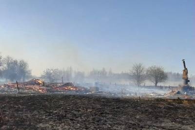 В Тверской области 9 жилых домов исчезли в огне