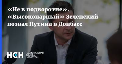 «Не в подворотне». «Высокопарный» Зеленский позвал Путина в Донбасс