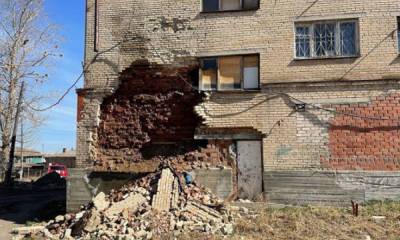 Аварийный дом, где рухнула часть стены, признали пригодным для проживания