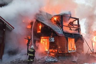 В Амурской области тушат крупный пожар