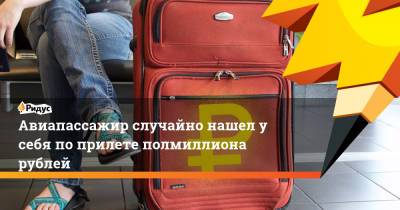 Авиапассажир случайно нашел у себя по прилете полмиллиона рублей