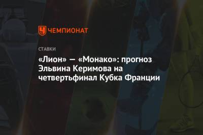 «Лион» — «Монако»: прогноз Эльвина Керимова на четвертьфинал Кубка Франции