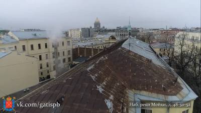 ГАТИ нашла нарушения на петербургских зданиях с помощью коптера