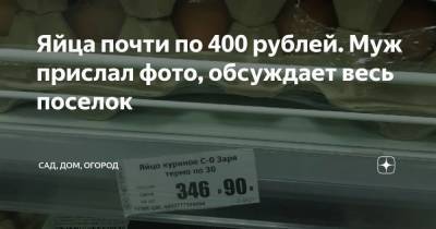 Яйца почти по 400 рублей. Муж прислал фото, обсуждает весь поселок