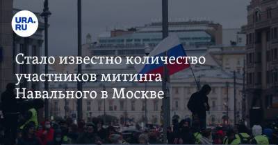 Стало известно количество участников митинга Навального в Москве