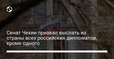 Сенат Чехии призвал выслать из страны всех российских дипломатов, кроме одного
