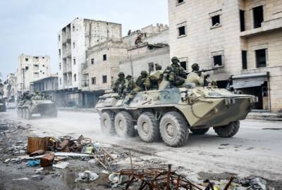 Российские военные оказались под обстрелом на севере Сирии