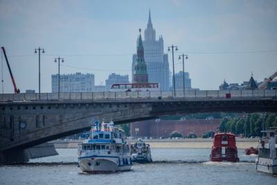 Горожанам рассказали об особенностях летней навигации по Москве-реке