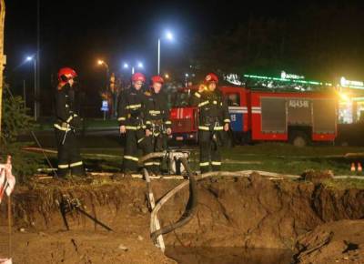 В МЧС рассказали подробности аварии, которая оставила без воды ряд районов Минска