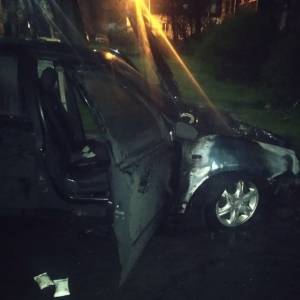 В Мелитополе сгорел еще один автомобиль. Фото