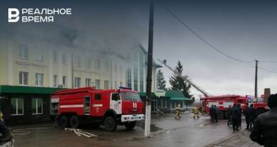 Пожарные потушили пожар в гостинице «Апрель» в Мамадыше