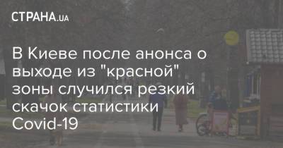 В Киеве после анонса о выходе из "красной" зоны случился резкий скачок статистики Covid-19