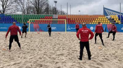 Сборная Беларуси по пляжному футболу победила на старте турнира в Петербурге