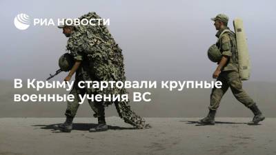 В Крыму стартовали крупные военные учения ВС