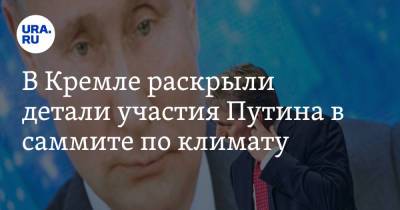 В Кремле раскрыли детали участия Путина в саммите по климату. «Будет динамично»