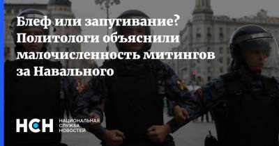Блеф или запугивание? Политологи объяснили малочисленность митингов за Навального