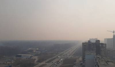 Из-за лесных пожаров Тобольск затянуло смогом