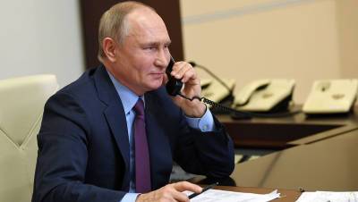 Путин обсудил с премьером Саксонии Донбасс и коронавирус