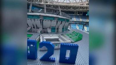 Представлен макет стадиона "Санкт-Петербург" из 12 тысяч деталей конструктора