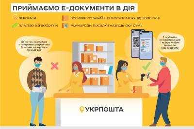Укрпошта: Електронні документи з «Дії» тепер можна застосувати для оплати платежів від 5000 грн