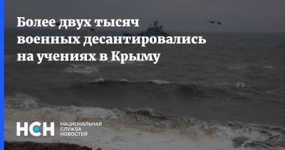 Более двух тысяч военных десантировались на учениях в Крыму