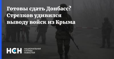 Готовы сдать Донбасс? Стрелков удивился выводу войск из Крыма