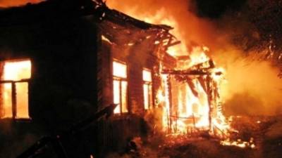 Огонь уничтожил деревянное здание школы в Кировской области