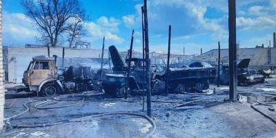 Три военных ВСУ пострадали во время пожара в Рубежном