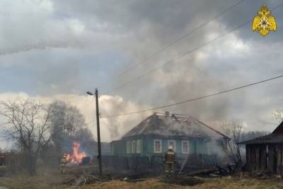 Пожарные в Тверской области спасли деревню от огня