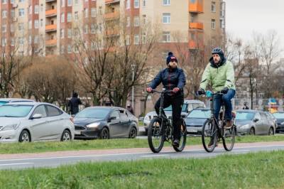 В Санкт-Петербурге на проспекте Большевиков появится велодорожка за 15 млн рублей