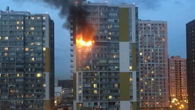 Люди в панике: жители сообщили о сильном пожаре в Кудрово