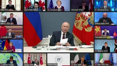 Владимир Путин принял участие в саммите по климату