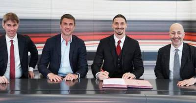 Официально: Ибрагимович продлил контракт с «Миланом» до лета 2022 года