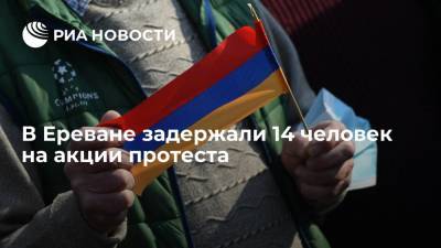 В Ереване задержали 14 человек на акции протеста