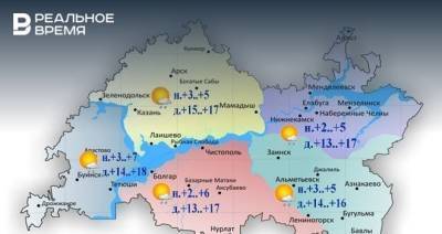 В Татарстане ожидается до +18 градусов