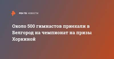 Около 500 гимнастов приехали в Белгород на чемпионат на призы Хоркиной