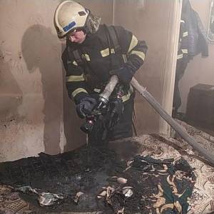 На пожаре в Мелитополе погиб 76-летний мужчина. Фото