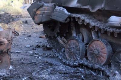 В Донецке уничтожено большое количество бронетехники террористов «ДНР»