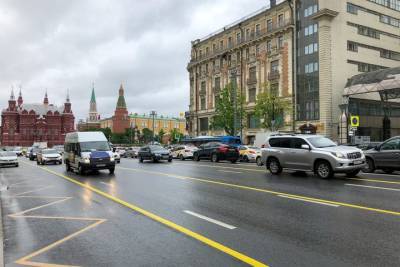 Нанесение разметки для военной техники завершили в центре Москвы в рамках подготовки к параду