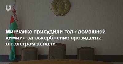 Минчанке присудили год «домашней химии» за оскорбление президента в телеграм-канале