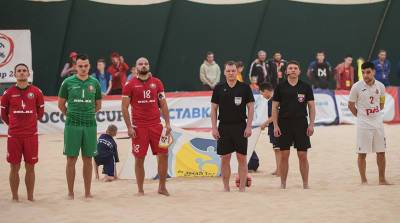 Сборная Беларуси по пляжному футболу проиграла в матче турнира в Санкт-Петербурге