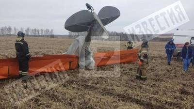 В Сети появилось фото с места крушения легкомоторного самолета под Иркутском