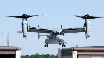 Видео разрушительных последствий взлета конвертоплана CV-22B Osprey появилось в Сети