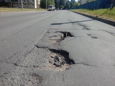 В Харькове пенсионерка ежедневно ремонтирует дорогу своими руками