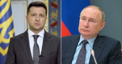 В Кремле назвали возможные темы разговора Зеленского и Путина на Донбассе