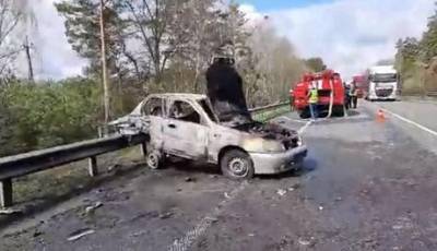 «Автомобиль взорвался»: под Киевом произошло страшное ДТП