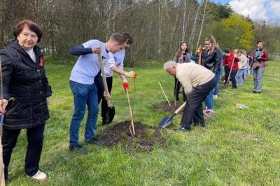 Три поколения высадили «Сад Победы» в Железноводске